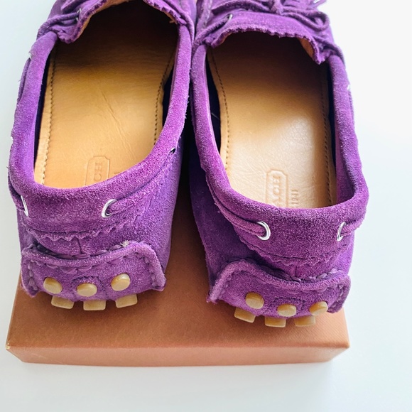 COACH Women's Nadia Royal Purple Moccasin Size 6B - Picture 3 of 9